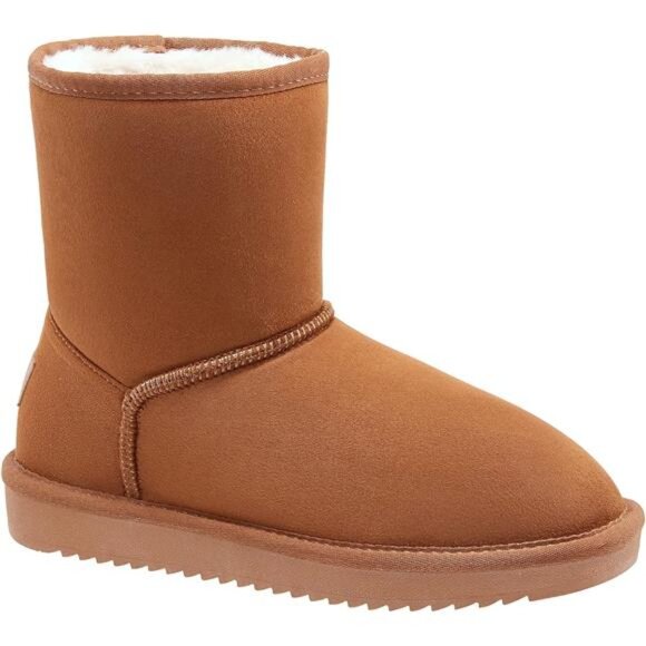 CAMEL CROWN Women's Warm Winter Boots Ankle High Classic Vegan Suede Faux